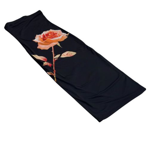 Steve Madden Black Skirt w/ Floral Print