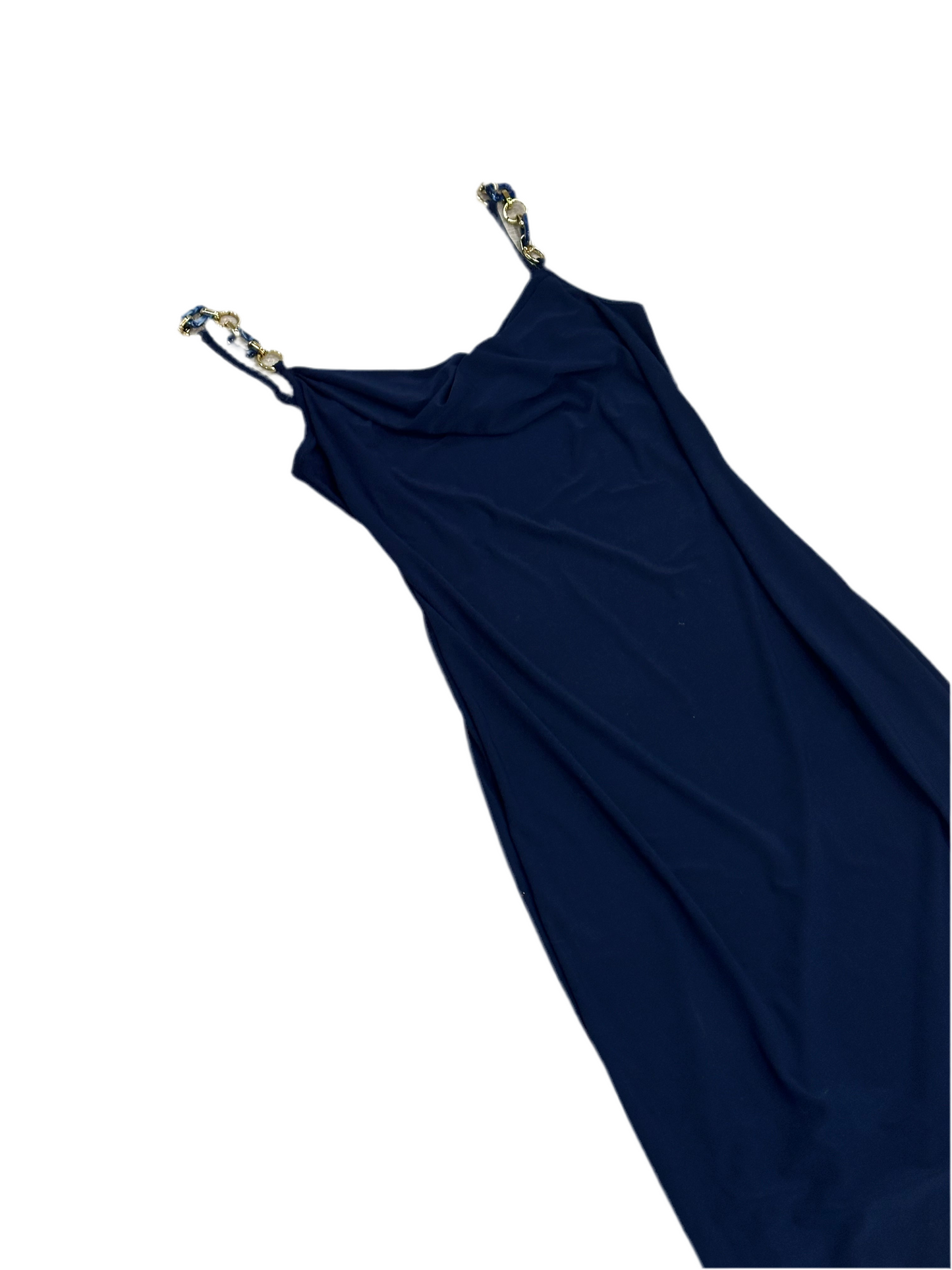 Navy Scoop Neck Dress