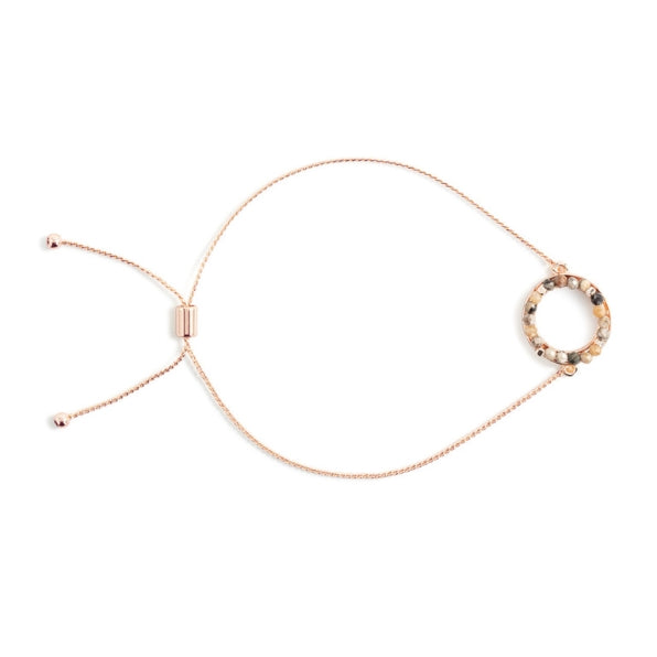 Circle of Life Bracelet - Wine/Rose Gold