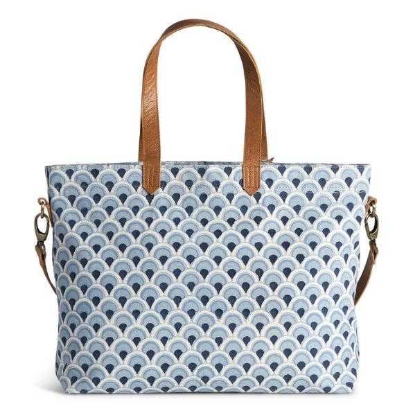 JOYN Tote Bag - Blue Scallop
