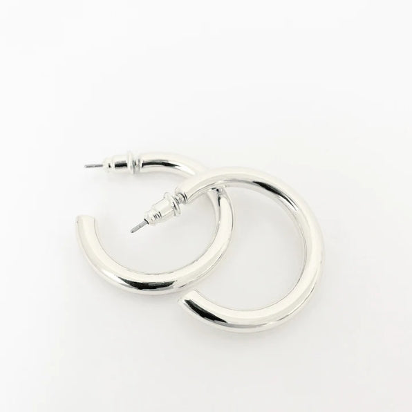 Silver Hoop Earrings