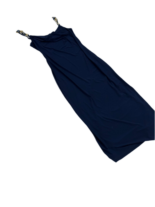 Navy Scoop Neck Dress