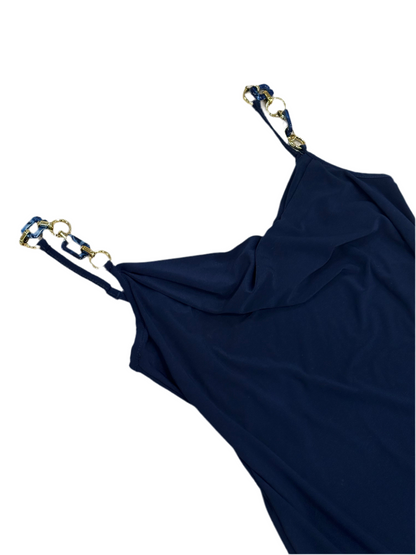 Navy Scoop Neck Dress