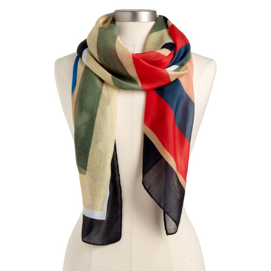 Art Lifting Rectangle Scarf Broken Infinite
