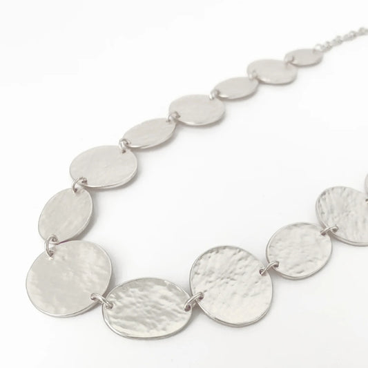Silver Disc Necklace