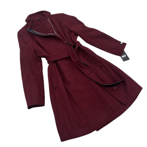 DKNY Wool Coat, Wine